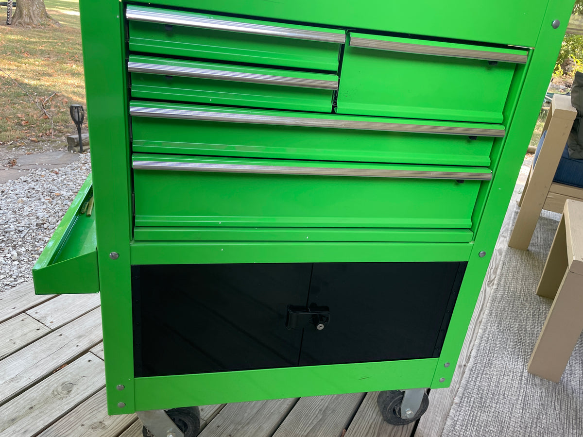 (Front, Back, Side)5-Drawer US General Tool Chest Enclosure kit for side mounted boxes attached
